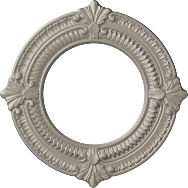 Ekena Millwork Benson Ceiling Medallion (Fits Canopies up to 6 1/8"), 11 1/8"OD x 6 1/8"ID x 5/8"P, Pearl White CM11BNPWS - main